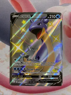 Lapras V SV110/SV122 Shining Fates: Shiny Vault Holo Near Mint Pokemon TCG NM - Image 1