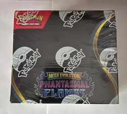 Pokemon TCG Mega Evolution Phantasmal Flames ME2 Booster Box Factory Sealed New - Image 1