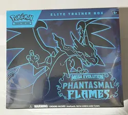Pokemon TCG Phantasmal Flames ME02 Elite Trainer Box ETB Factory Sealed New - Image 1