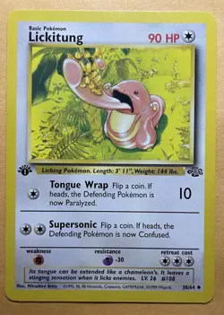 1999 Pokemon Jungle 1st Edition Lickitung 38/64 Uncommon Near Mint NM Wotc - Image 1