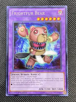 YuGiOh! Frightfur Bear NECH-EN046 Rare 1st Edition Near Mint The New Challengers - Image 1