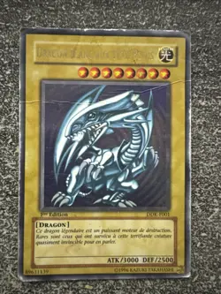 CARTE YU-GI-OH! DRAGON BLANC AUX YEUX BLEUS 1ST DDK-F001 OCCASION FR - Image 1