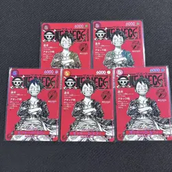 Set of 5 Luffy ST21-014 ONE PIECE Magazine Vol.20 ONE PIECE Card Japanese - Image 1