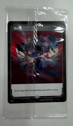 Riftbound “Fist Bump” Buff Double Sided Promo Card [LIMITED EXCLUSIVE] Rioter - Image 2