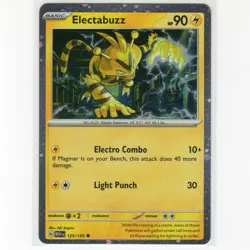 Pokemon TCG Electabuzz 125/165 SV: 151 Cosmos Holo Common Card EN-NM 2023 - Image 1