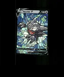 FAN-ART READ DESCRIPTION BELOW HOLO Haunter Card Stained Glass Pokemon Card - Image 1