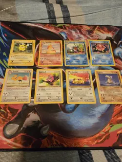 Vintage Pokemon Card Lot Jungle Base set Common Uncommon Heavy Play - Image 1