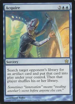 Acquire - Medium Play MTG Fifth Dawn - Image 1