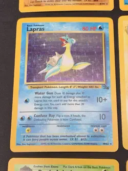 Vintage Holo Rare Pokemon Cards WOTC 1999 Base Set, Fossil, Jungle MP/HP Raichu - Image 5