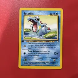 Totodile Neo Genesis 81/111 1st Edition Common Vintage Pokemon TCG Card LP - Image 1