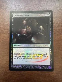 🧙 MTG Demonic Tutor - FOIL Judge Promo - LP - English - Rare Staple 🧙 - Image 1