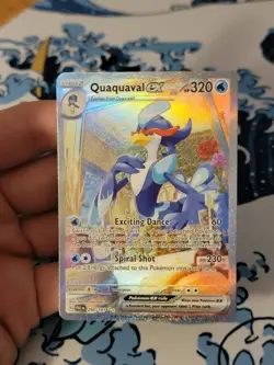 Pokemon TCG Quaquaval EX Scarlet & Violet Paldea Evolved Holo Card 260/193 - Image 1