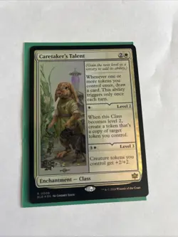 MTG Caretaker's Talent Prerelease Promo Foil Bloomburrow - Image 1