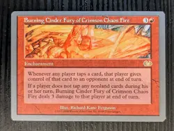 Burning Cinder Fury of Crimson Chaos Fire [Unglued] - MtG Magic the Gathering NM - Image 1