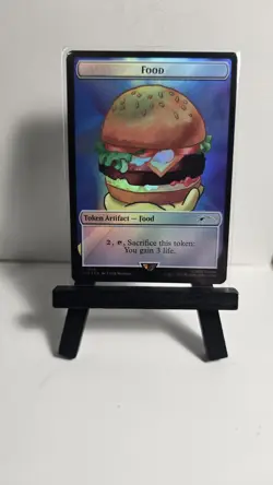 Krabby Patty Food Token 1938 - Rainbow Foil Secret Lair MTG SpongeBob - Image 1