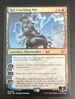 MTG - Ral, Crackling Wit - Regular Mythic #230 Bloomburrow NM/Mint - Image 1