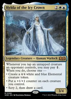 Magic The Gathering MTG HYLDA OF THE ICY CROWN Wilds of Eldraine NM Near Mint - Image 1