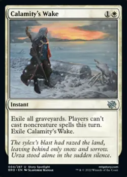 MTG-4x-Near Mint, English-Calamity's Wake-The Brothers' War - Image 1