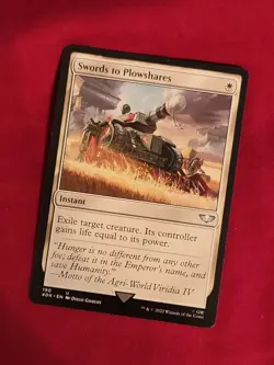 SWORDS TO PLOWSHARES Universes Beyond Warhammer 40000 Commander MTG Magic - Image 3