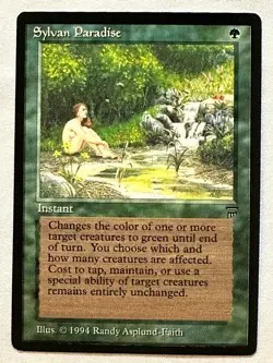 Sylvan Paradise - Magic the Gathering MTG Legends - Near Mint - Free Shipping! - Image 1