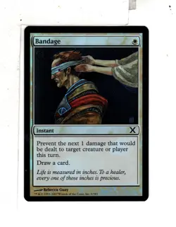MTG SkeenAB Bandage FOIL from Tenth Edition. NM. - Image 1