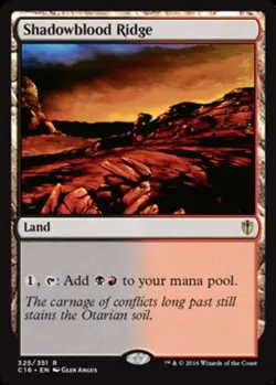 Shadowblood Ridge NM, English MTG Commander 2016 - Image 1