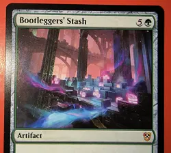 MTG, AETHERDRIFT: BOOTLEGGERS' STASH- REGULAR FINISH, RARE #0110 DRC, NM - Image 2