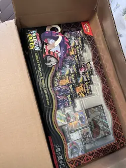 5x Pokemon TCG Paldean Fates Great Tusk ex and Iron Treads ex Premium Collection - Image 1
