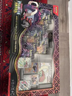 5x Pokemon TCG Paldean Fates Great Tusk ex and Iron Treads ex Premium Collection - Image 2