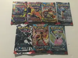 Pokemon Booster Packs-LOT OF 7 FACTORY SEALED all different - Image 1