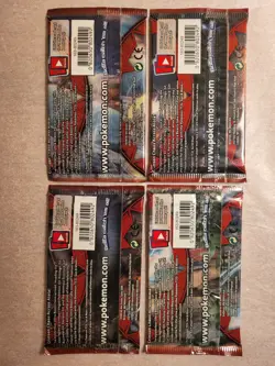 NEW Pokemon CRIMSON INVASION Booster Packs~4 Pack Complete Art Set~Sealed~READ - Image 2