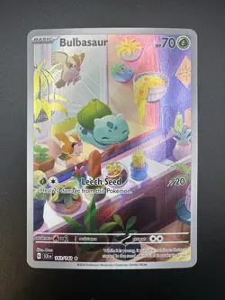 Bulbasaur 🌿 143/142 • Pokemon Stellar Crown Illustration Rare NM - Image 2