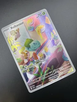 Bulbasaur 🌿 143/142 • Pokemon Stellar Crown Illustration Rare NM - Image 3