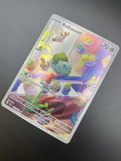 Bulbasaur 🌿 143/142 • Pokemon Stellar Crown Illustration Rare NM - Image 4
