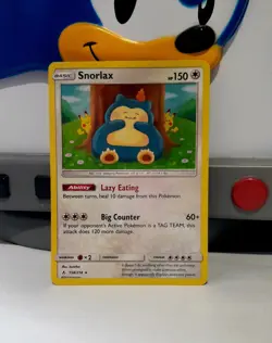 Snorlax 158/214 Holo Rare Sun & Moon Unbroken Bonds Pokemon TCG Rare Holo - Image 1