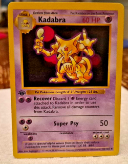 Kadabra 032/102 Base Set (Shadowless) Regular 1st edition pokemon - Image 1