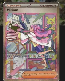 Pokemon TCG Miriam Trainer Full Art Holo Scarlet & Violet Base Set - Image 1
