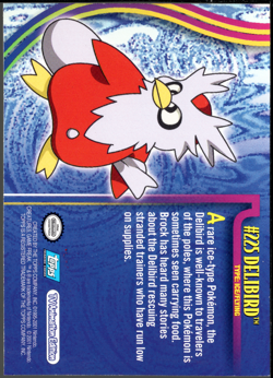 2001 topps Pokemon Johto League Champions Holo Foil #225 Delibird - Image 2