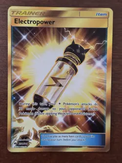 Pokemon TCG Electropower Trainer SM Lost Thunder Secret Rare 232/214 NM - Image 1