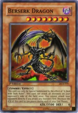 Moderately Played Berserk Dragon - DCR-019 - Super Rare - 1st Edition - YuGiOh - Image 1