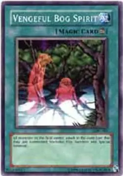 Yugioh! LP Vengeful Bog Spirit - LON-103 - Common - 1st Edition Lightly Played, - Image 1