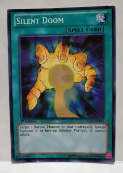 YUGIOH SILENT DOOM LCJW-EN071 1ST.ED. SUPER LIGHT PLAYED - Image 1