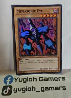 YUGIOH MEGASONIC EYE LCYW-EN224 1 ST EDITION SUPER LIGHT PLAYED - Image 1