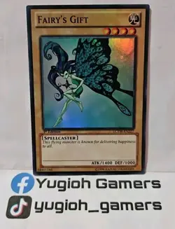 YUGIOH FAIRY'S GIFT SUPER LCYW-EN227 1 ST EDITION LIGHT PLAYED - Image 1