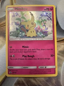 Mimikyu SM163 SM Black Star Promos Holo Pokemon TCG Card MP+ - Image 1