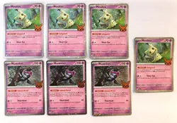 Lot of 6 Pokemon Cards, 2024 Munkidori, Mimikyu - Image 1