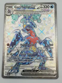 Pokemon Garchomp EX Holo Ultra Rare TCG Card Paradox Rift 219/182 MP - Image 2