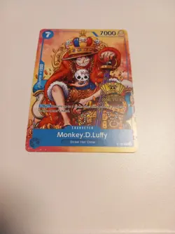 One Piece Card Game Monkey D Luffy P-043 2nd Anniversary Promo English - Image 1