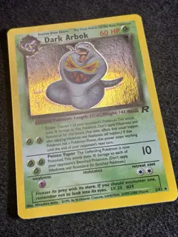 Dark Arbok 2/82 Team Rocket Holo Rare Vintage Pokemon Card WOTC SWIRL NM - Image 2