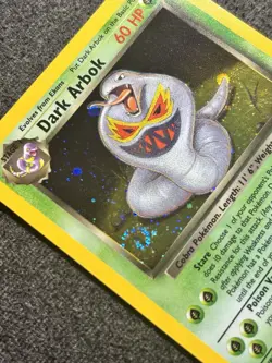 Dark Arbok 2/82 Team Rocket Holo Rare Vintage Pokemon Card WOTC SWIRL NM - Image 5